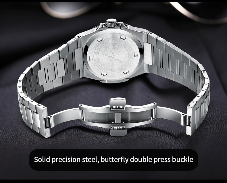 Specht & Söhne New Arrivals Mens Watch Rose Gold 5711 Classic Sports Watches Ultrathin Stainless Steel Sapphire 50M Waterproof