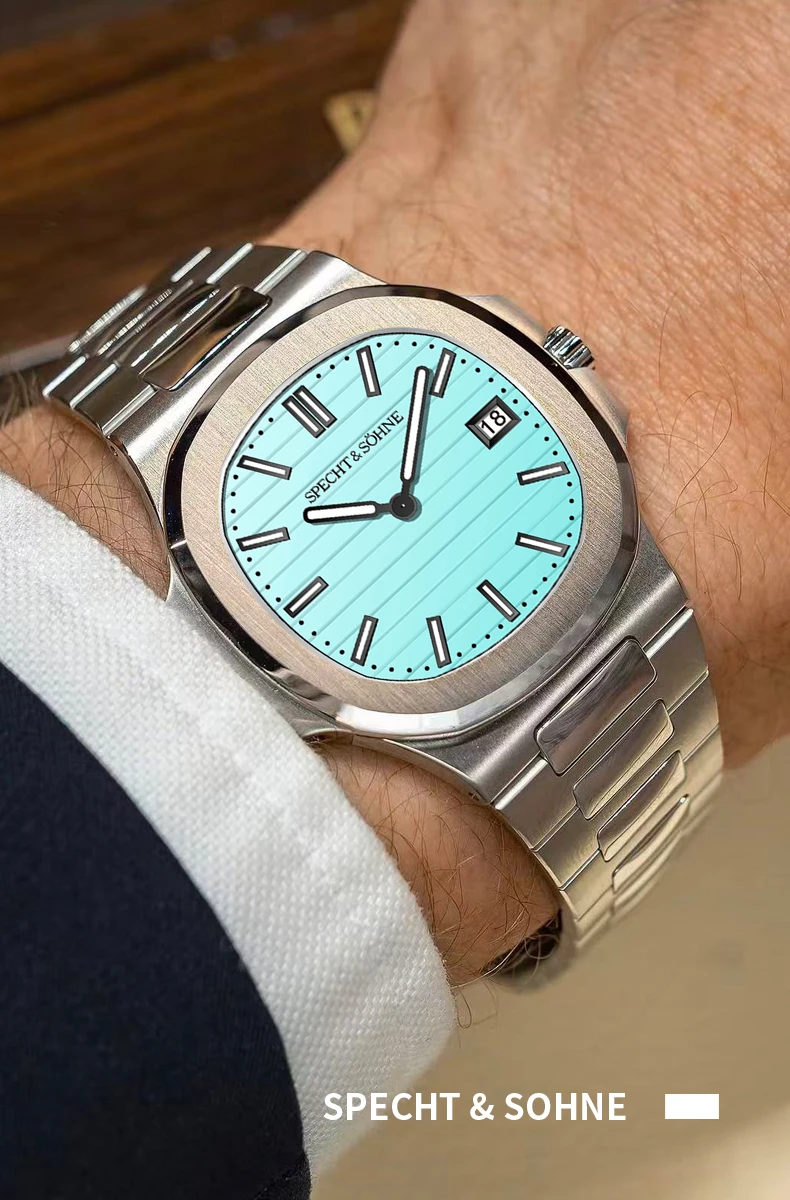 Specht & Söhne New Arrivals Mens Watch Rose Gold 5711 Classic Sports Watches Ultrathin Stainless Steel Sapphire 50M Waterproof