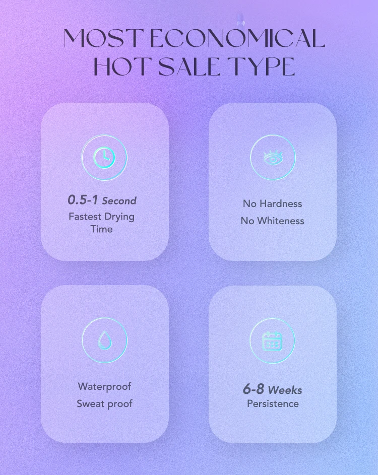 Gollee All Season Glue for Lash Extension 0.5s Fast Drying Strong Glue Stick False Eyelash 6-8 Weeks Waterproof Adhesive Makeup