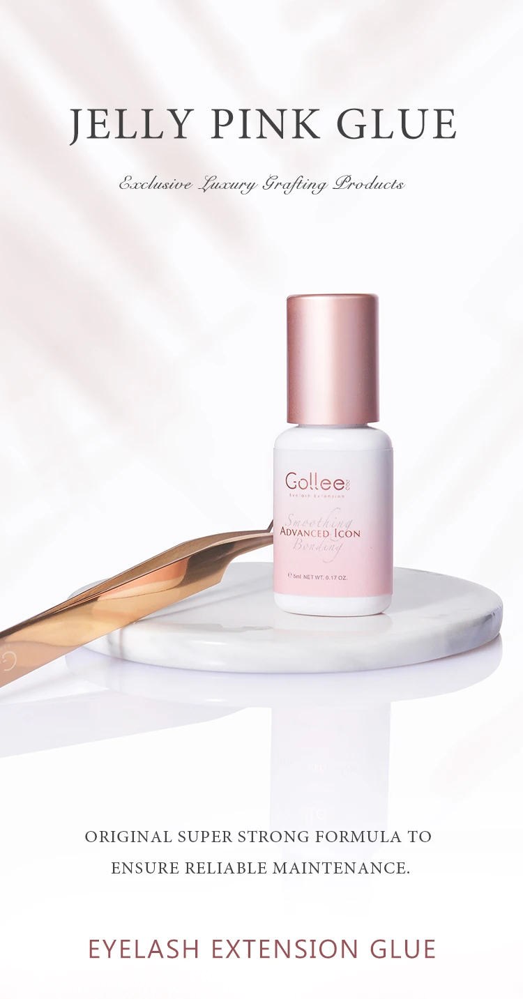 Gollee All Season Glue for Lash Extension 0.5s Fast Drying Strong Glue Stick False Eyelash 6-8 Weeks Waterproof Adhesive Makeup