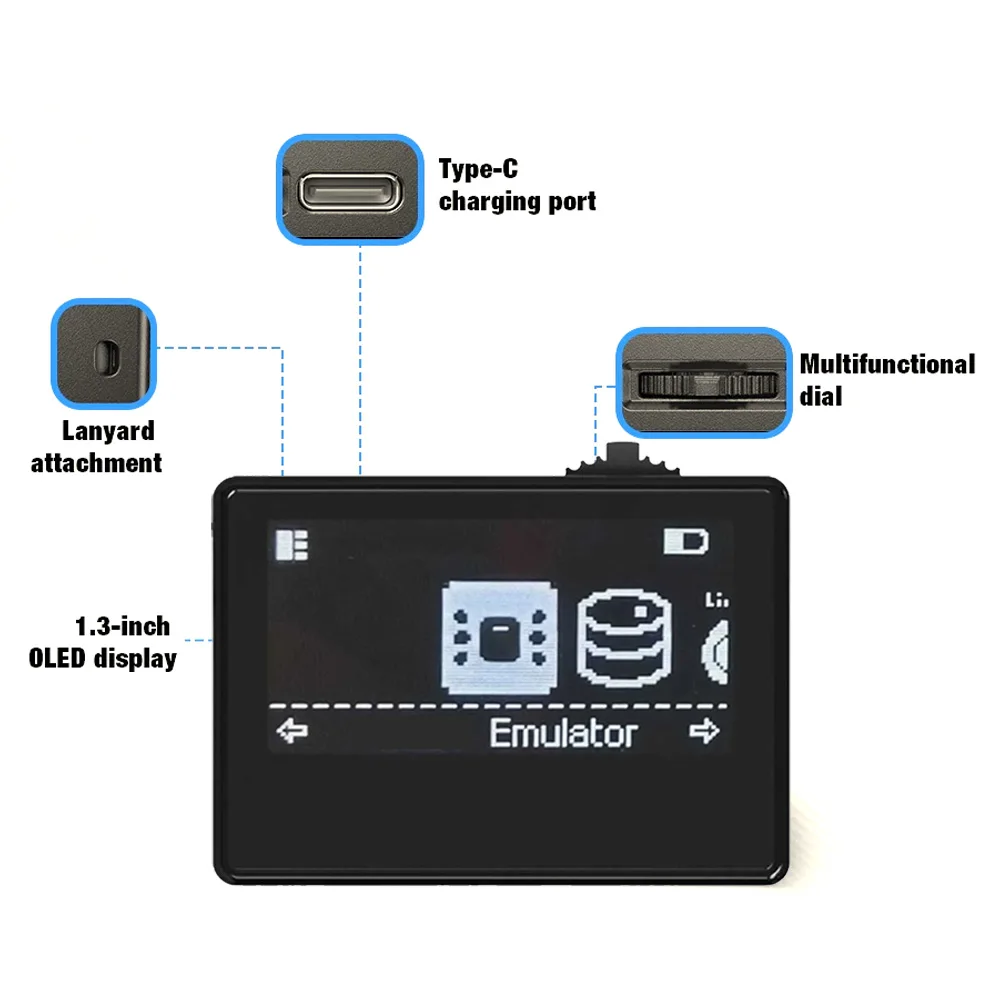 Smart NFC Emulator for iNFC OLED HD Smart Emulator Accessory for Switch/Switch2 Simple Pixel Style System IC/NTAG