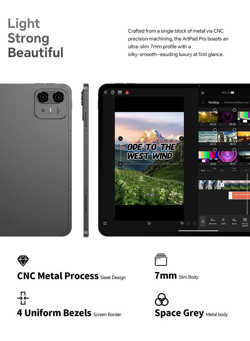 Teclast ArtPad Pro 12.7" 2.2K UHD Display 20GB RAM (8+12 Virtual) 256GB ROM Helio G99 10000mAh 30W Android 15 Tablet Global LTE