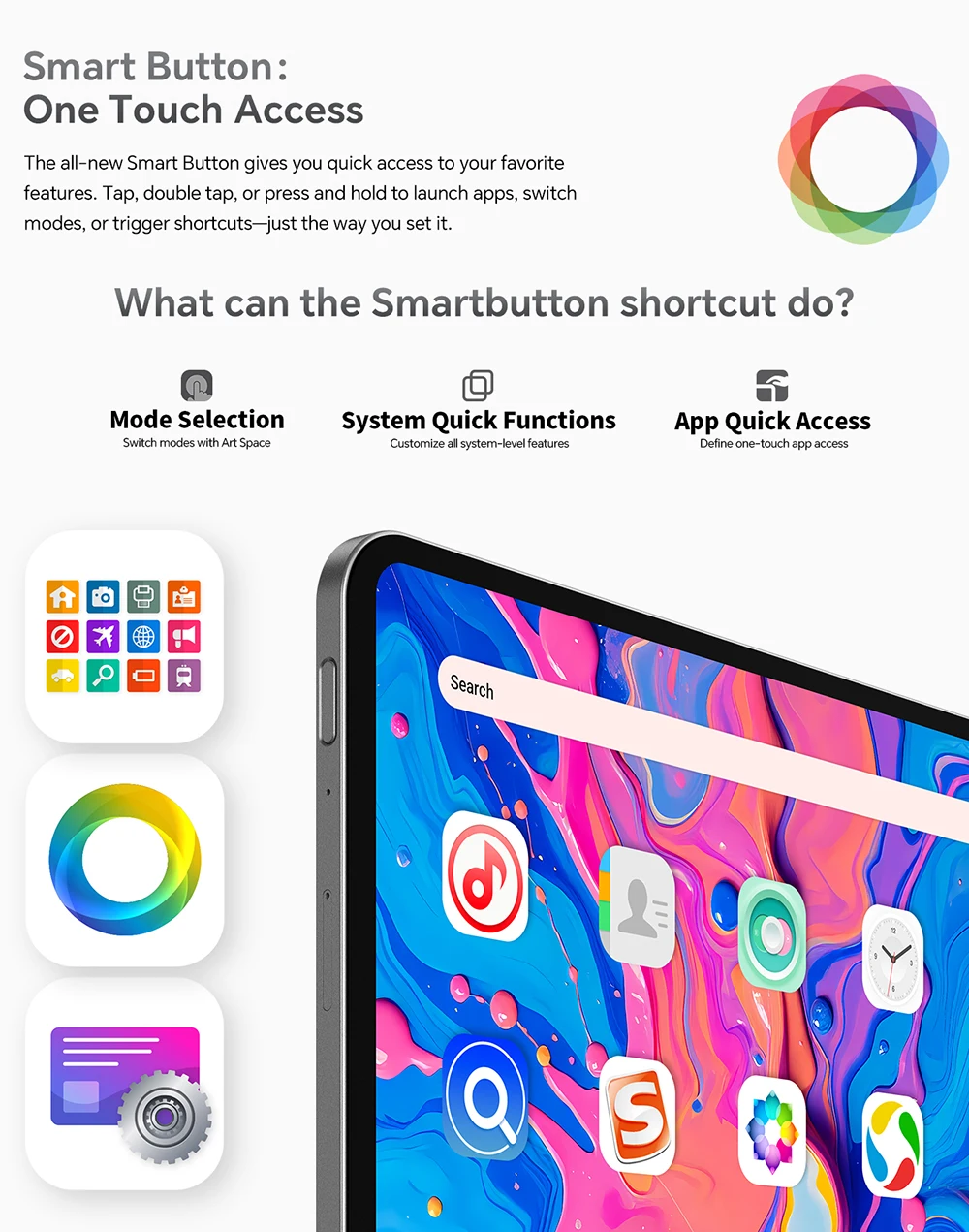 Teclast ArtPad Pro 12.7" 2.2K UHD Display 20GB RAM (8+12 Virtual) 256GB ROM Helio G99 10000mAh 30W Android 15 Tablet Global LTE