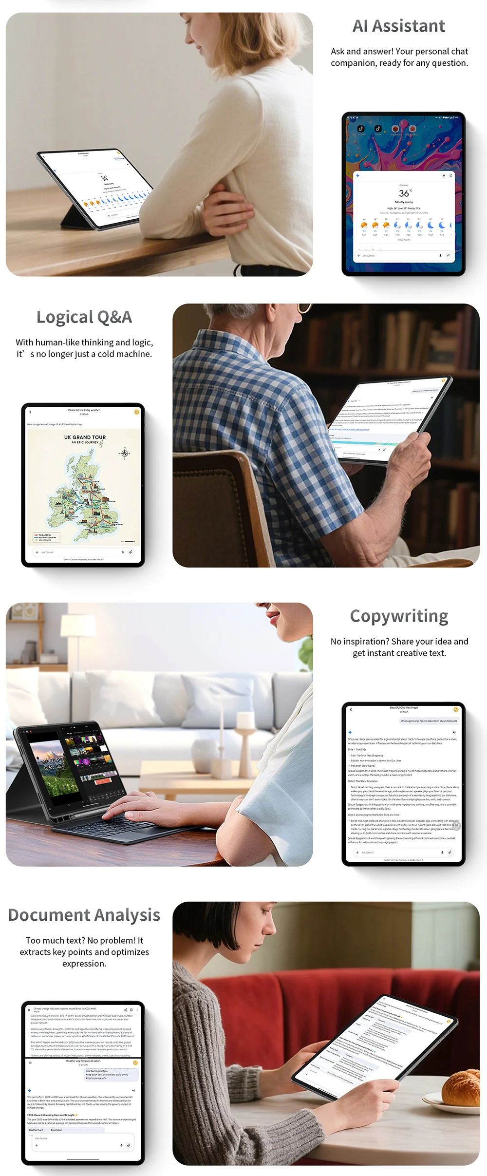 Teclast ArtPad Pro 12.7" 2.2K UHD Display 20GB RAM (8+12 Virtual) 256GB ROM Helio G99 10000mAh 30W Android 15 Tablet Global LTE