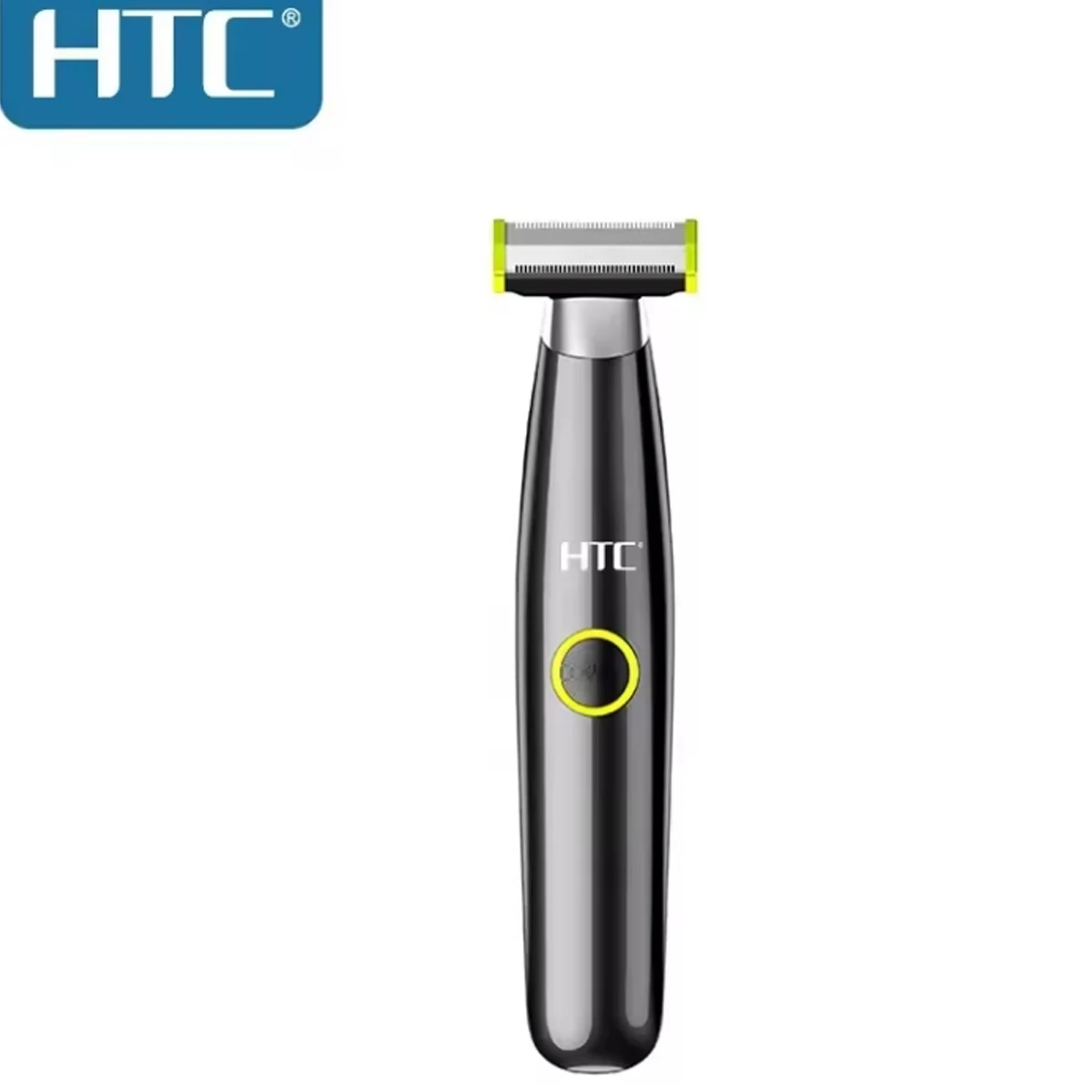 HTC Men's Electric Groin Hair Trimmer Pubic Hair Trimmer Body Grooming Clipper for Men Bikini Epilator Rechargeable Shaver Razor
