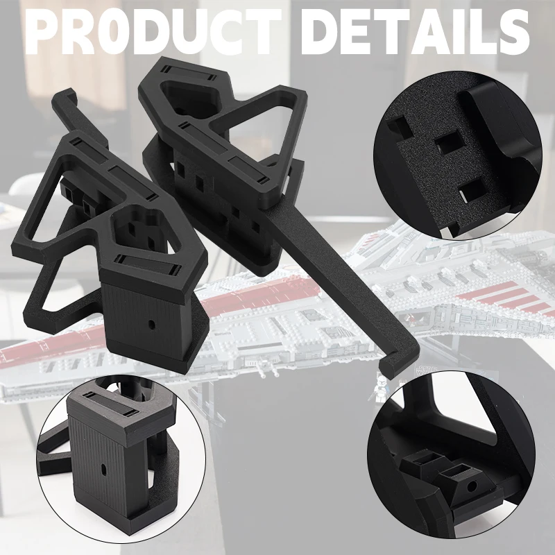 DIY Wall Mount Bracket For Lego Republican Assault Crossesr 75367 Building block Wall Display Bracket