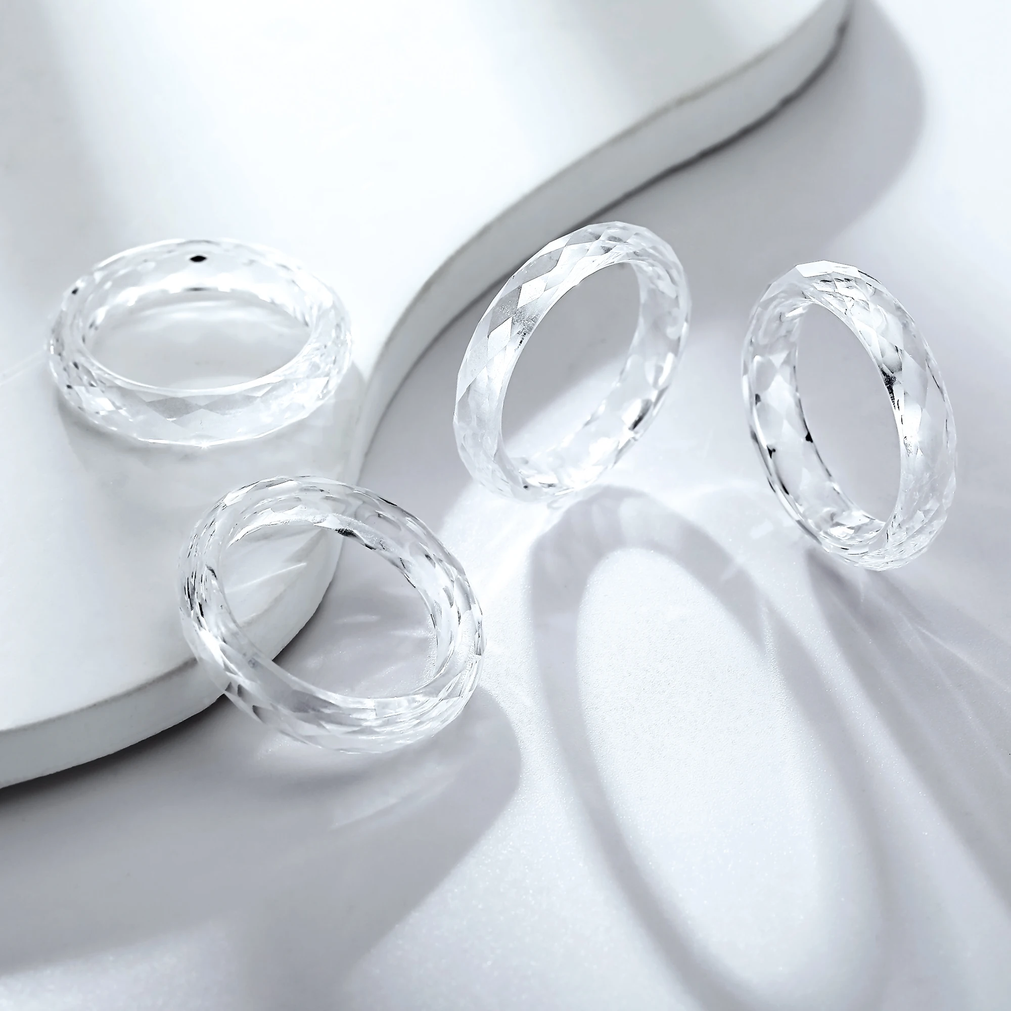 Eme Jewe Lab Grown White Sapphire Ring Suitable For Daily Wear.