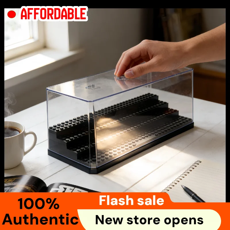 20 Pack Dustproof Display Boxes for Lego Minifigures Single Minifigure Storage Case for Collectors Black