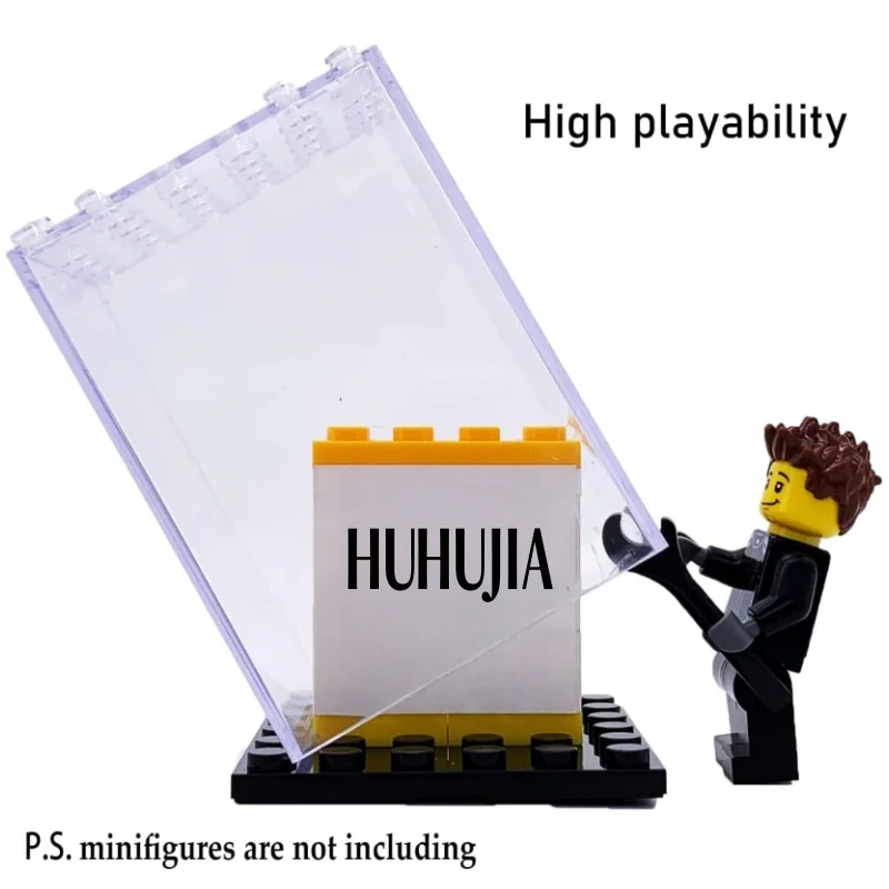 20 Pack Dustproof Display Boxes for Lego Minifigures Single Minifigure Storage Case for Collectors Black