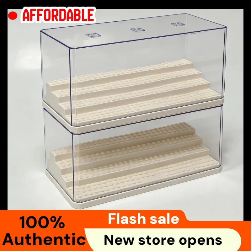 20 Pack Dustproof Display Boxes for Lego Minifigures Single Minifigure Storage Case for Collectors Black