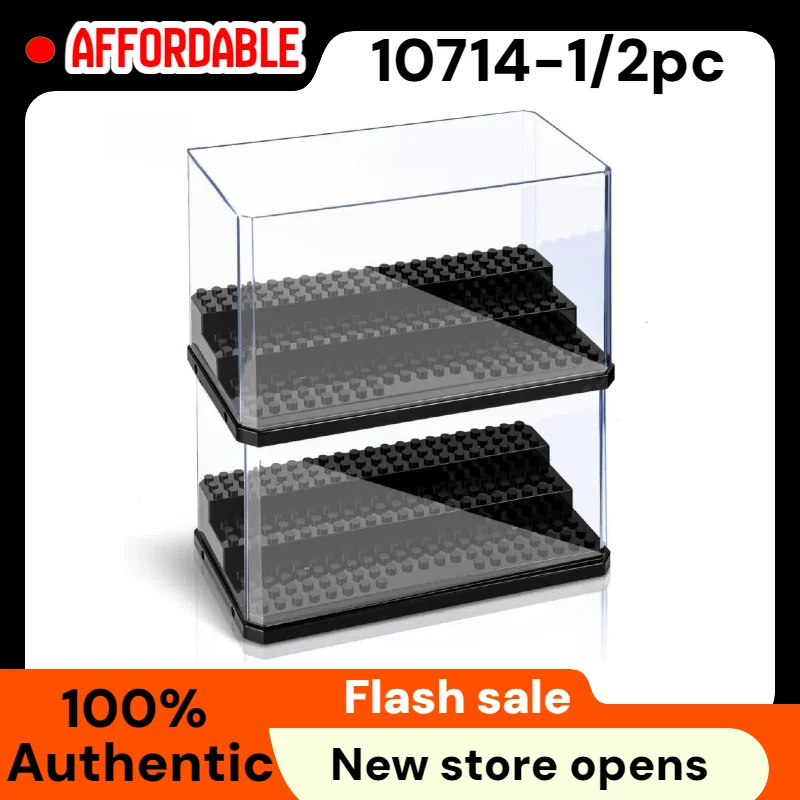 20 Pack Dustproof Display Boxes for Lego Minifigures Single Minifigure Storage Case for Collectors Black