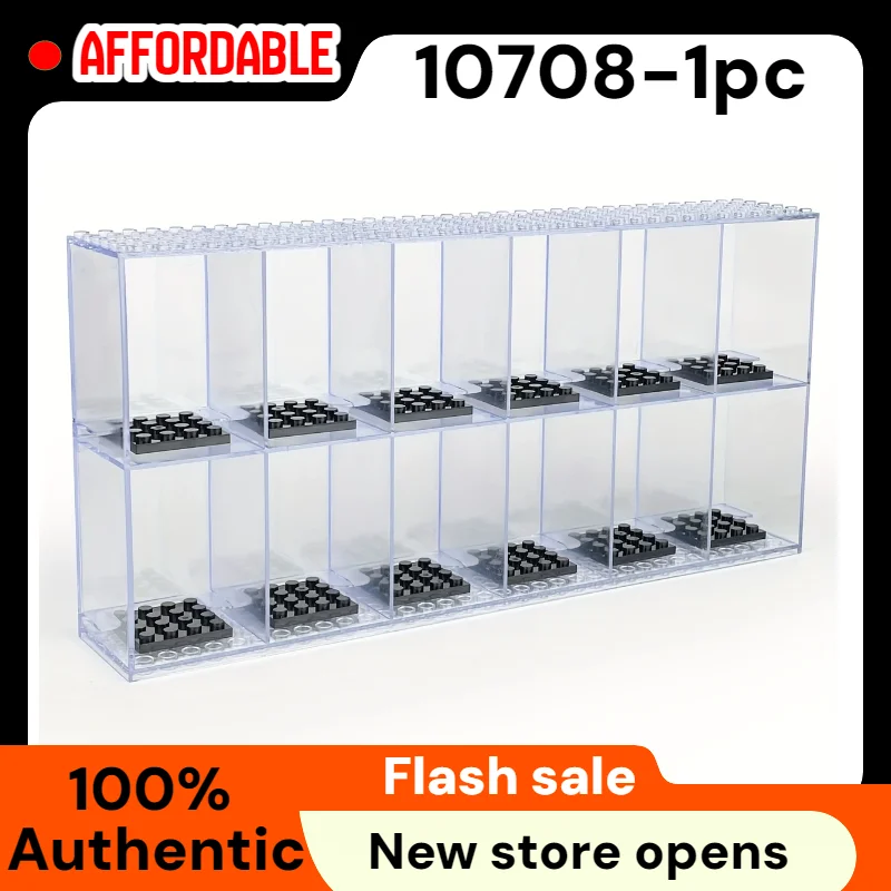 20 Pack Dustproof Display Boxes for Lego Minifigures Single Minifigure Storage Case for Collectors Black