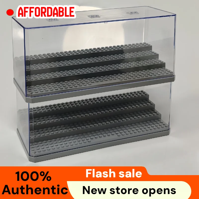 20 Pack Dustproof Display Boxes for Lego Minifigures Single Minifigure Storage Case for Collectors Black