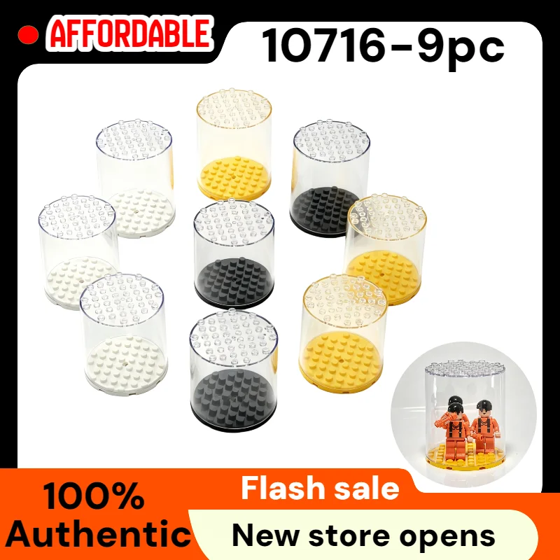 20 Pack Dustproof Display Boxes for Lego Minifigures Single Minifigure Storage Case for Collectors Black