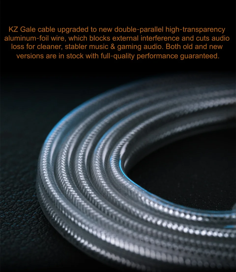 KZ Gale In-Ear Gaming Headset ESports Bass Metal Earbuds Ultra Linear Dynamic Driver Ergonomic In-Ear Music Monitor Headset