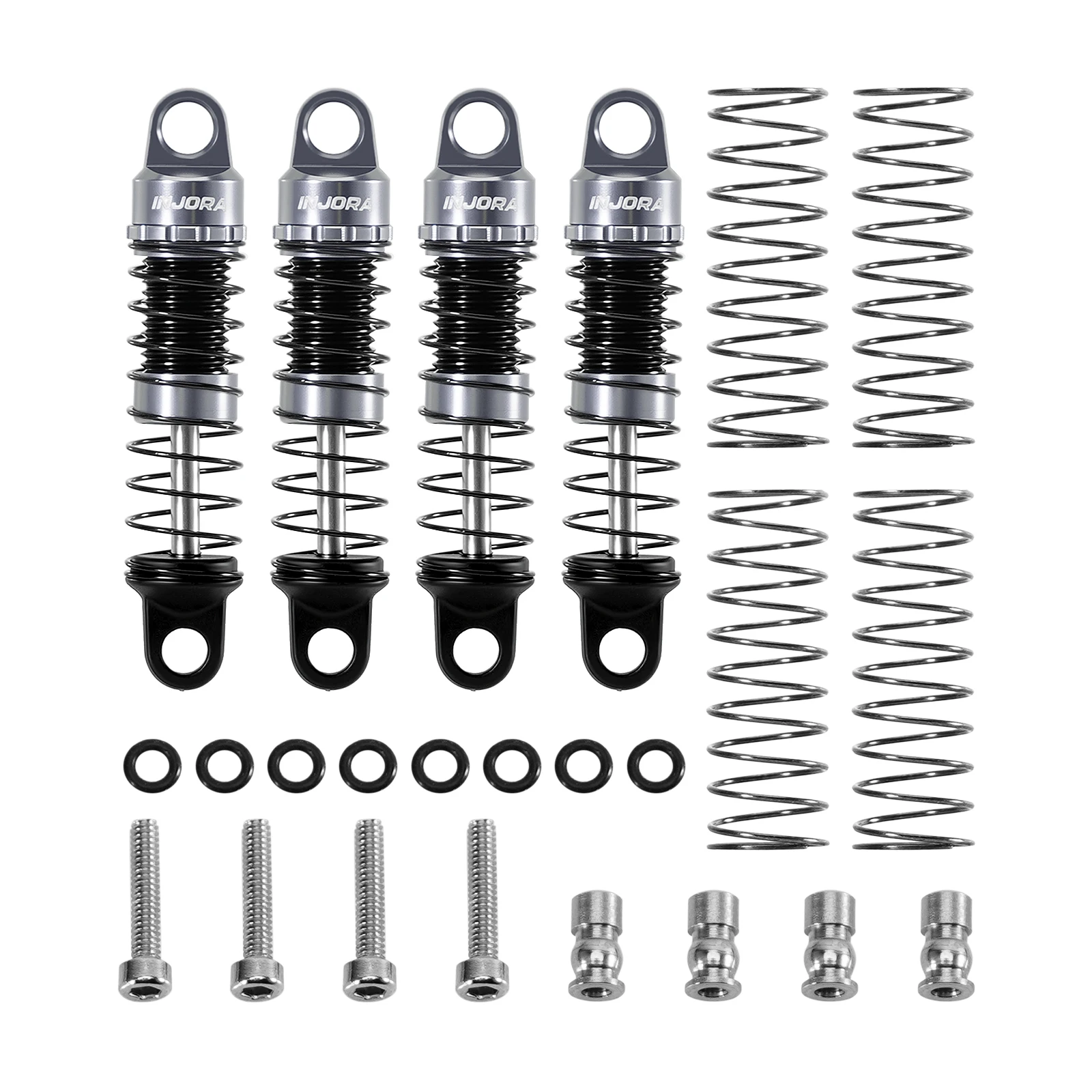 INJORA Aluminum 26mm Oil Shocks for 1/30 Axial SCX30