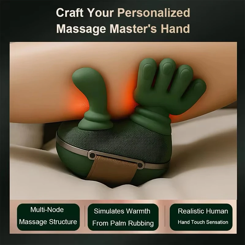 Wireless Neck Cervical Trapezius Kneading Massage Shawl 4D Bionic Finger Neck Shoulder Massager Brushless Motor Neck Masajeador
