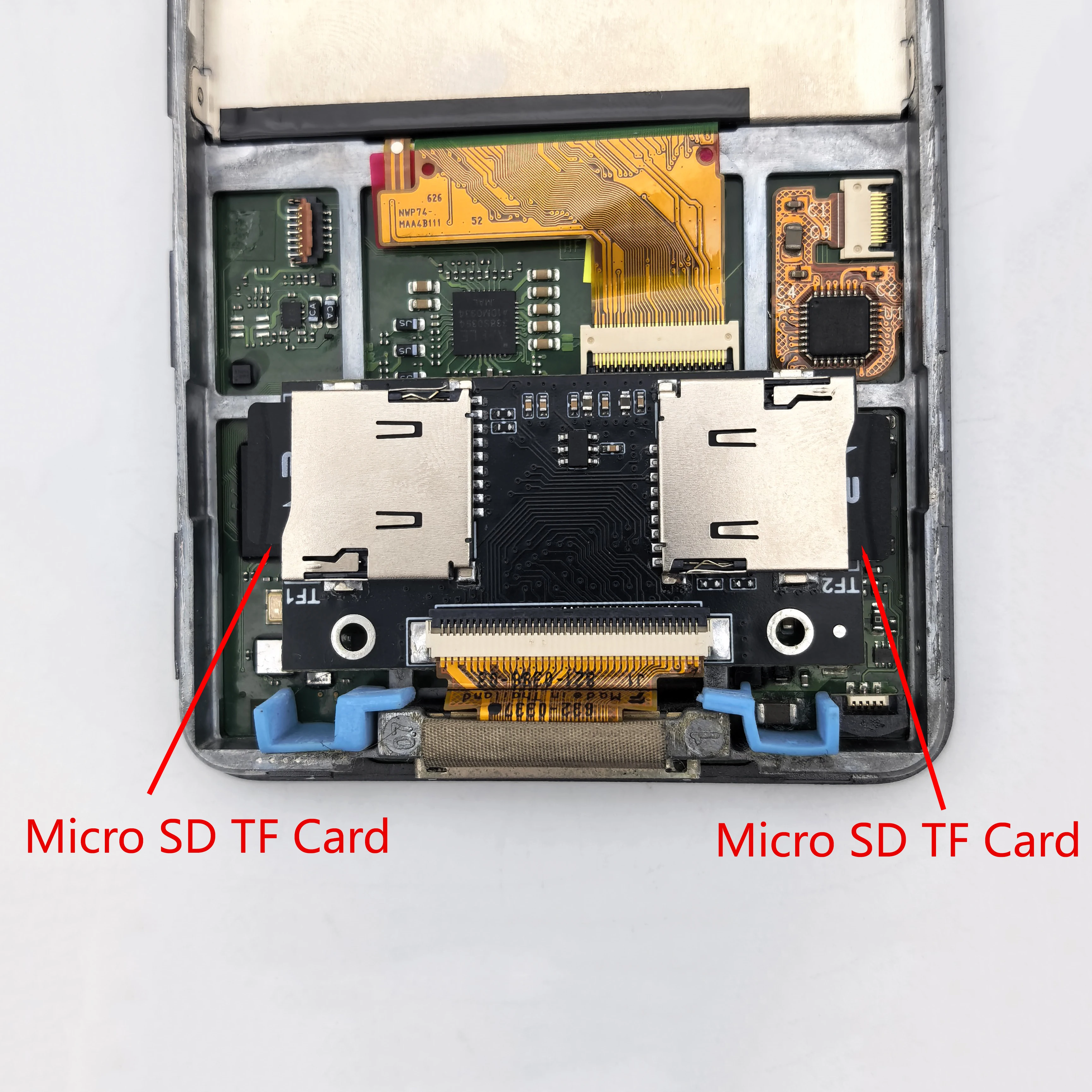 Dual Micro SD Adapter iFlash Card for iPod Classic Video 5th 5.5th 6th 7th Gen Hard Drive Upgrade PC Games NAS Expansion