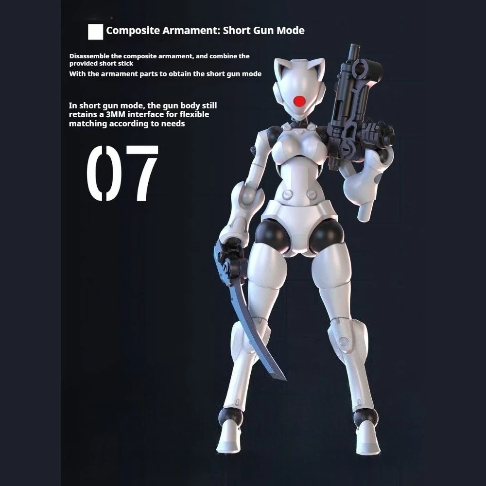 SHEIK MAINLAND 3MIN PROJECT A Swift Female Mutant 3.75 inch Super Movable High Detail Action Figure DIY Assembly 1pc No Box
