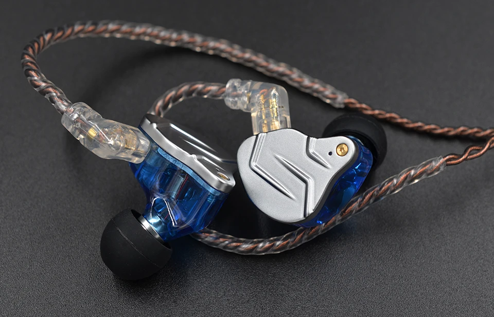 KZ ZSN Pro 1BA+1DD Hybrid technology HIFI Bass Earbuds Metal In Ear Earphones Bluetooth Headphone Sport Noise Cancelling Headset