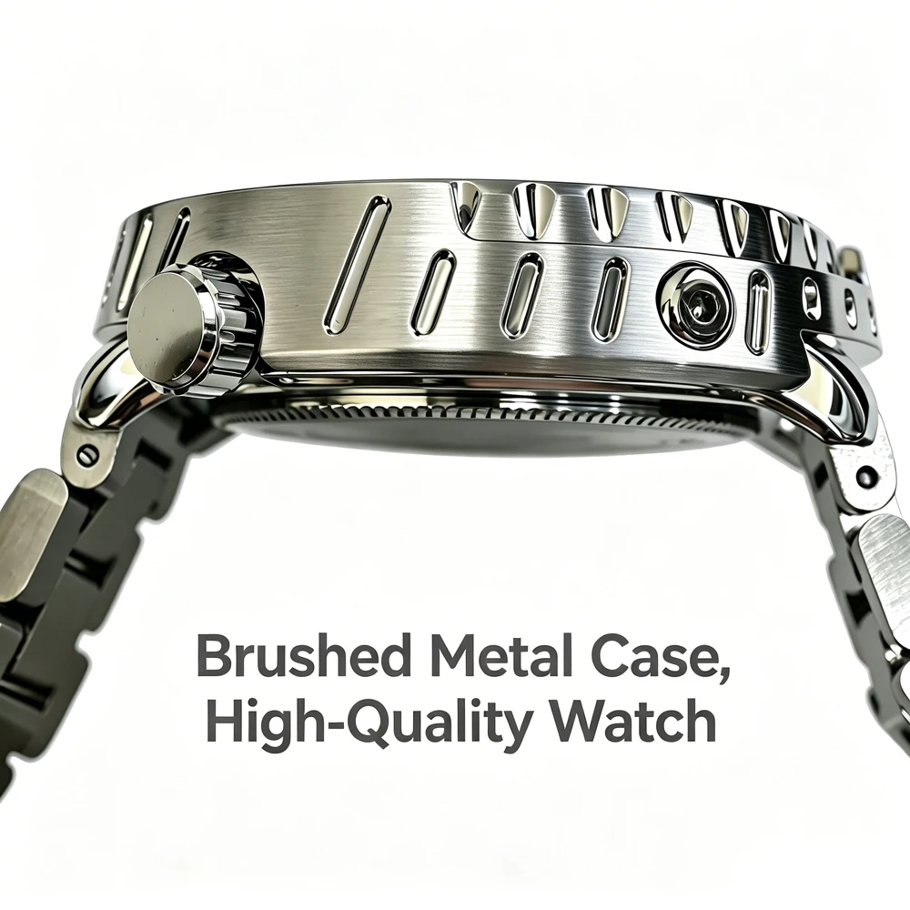 QINGXIYA Brand New Fashion Mens Watches Luxury Stainless Steel Waterproof Luminous Quartz Watch for Men Calendar Clock Relogio