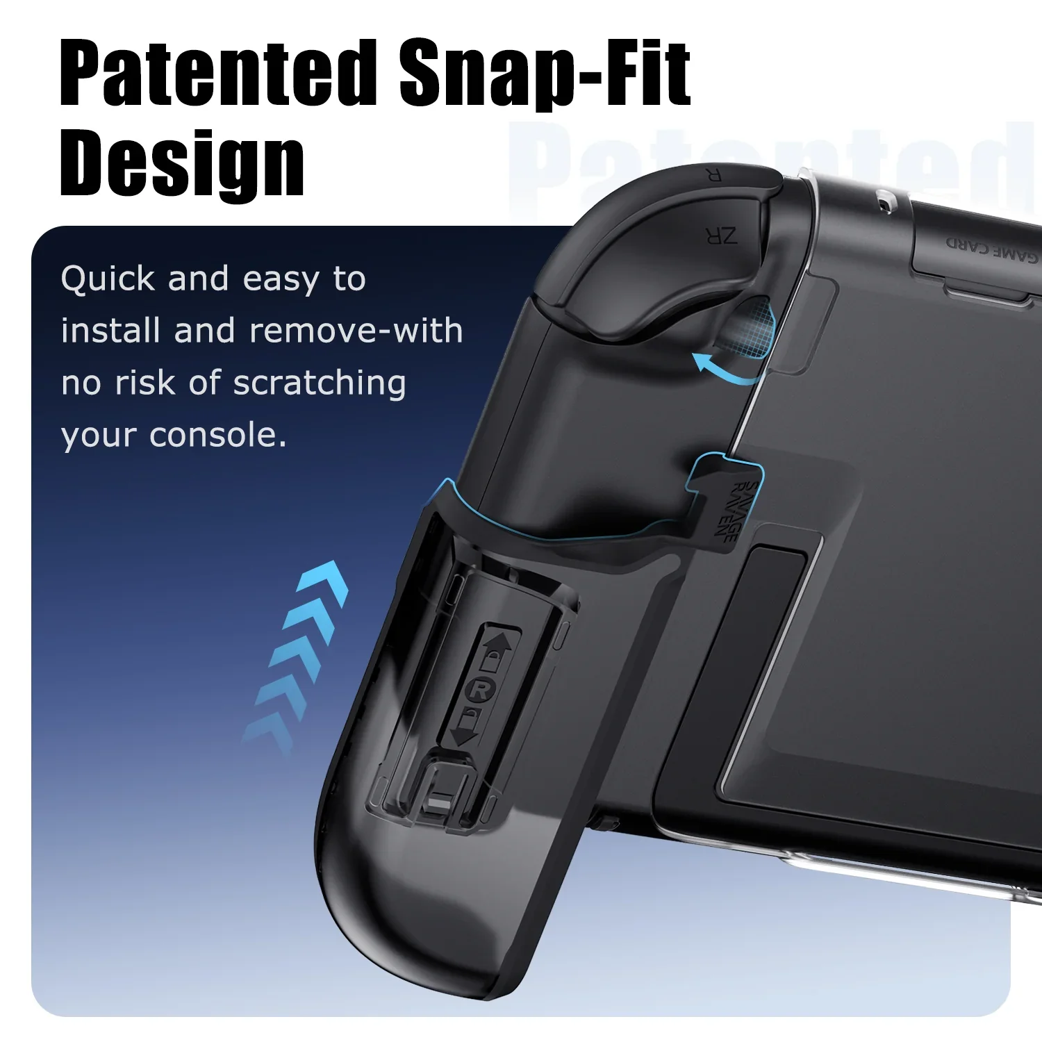 Savage Raven by Skull & Co. FissionGrip Dockable Revolutionary Split Protective Case for Nintendo Switch 2