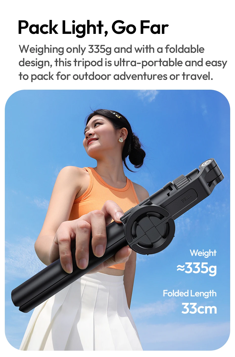 Ulanzi TT88 Overhead Selfie Stick 1.44M with MagSafe Clamp Photograph Tripod for Phone Livestreaming Vlog with Remote Control Double Cold Shoe Remote Controller Light Desktop Shoot Mantis Bracket