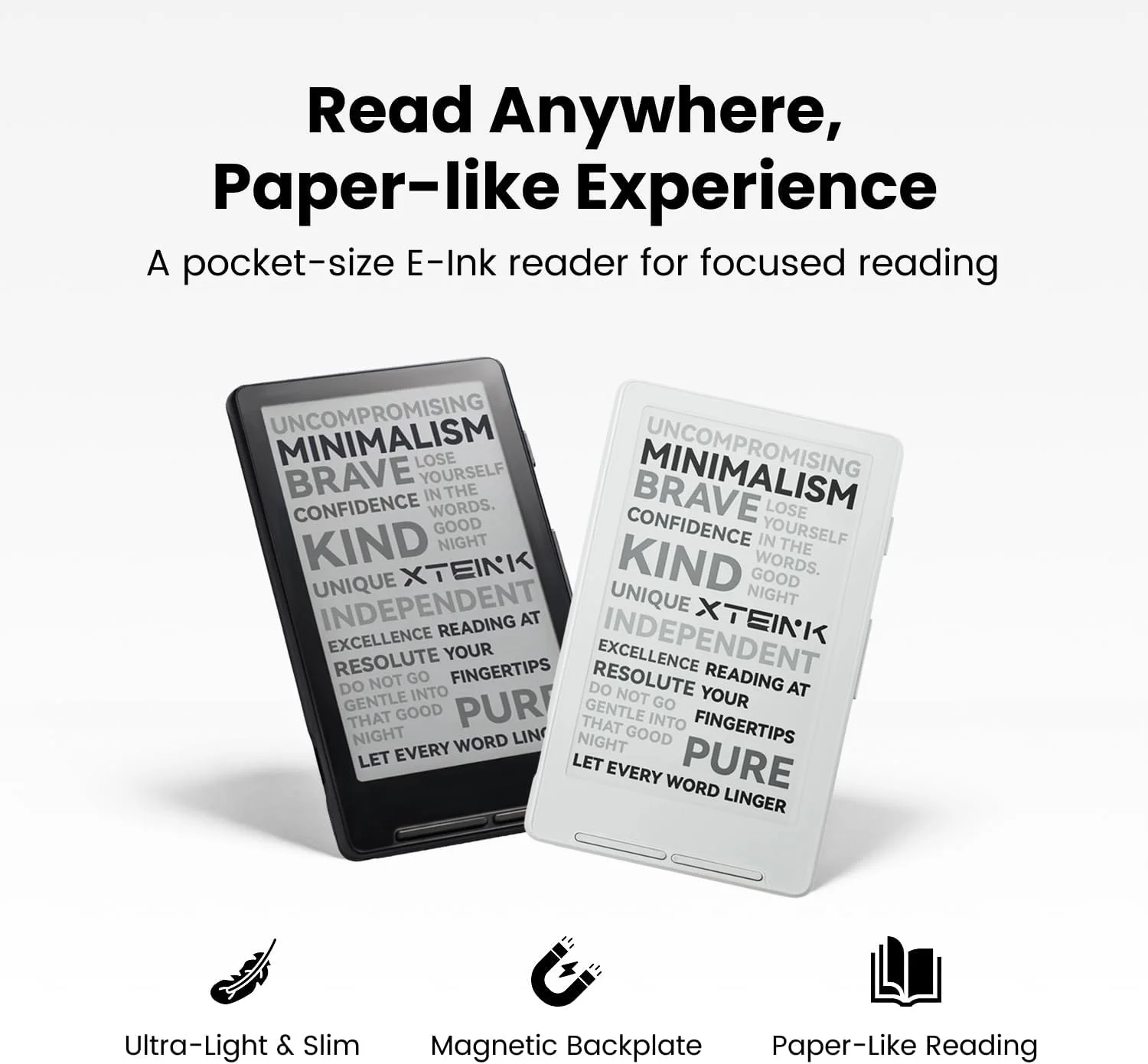 XTEINK X4 Classic V2 Pocket E-Reader 4.3" E-Ink Screen 68g Magnetic Back 16GB WiFi Bluetooth Global Version