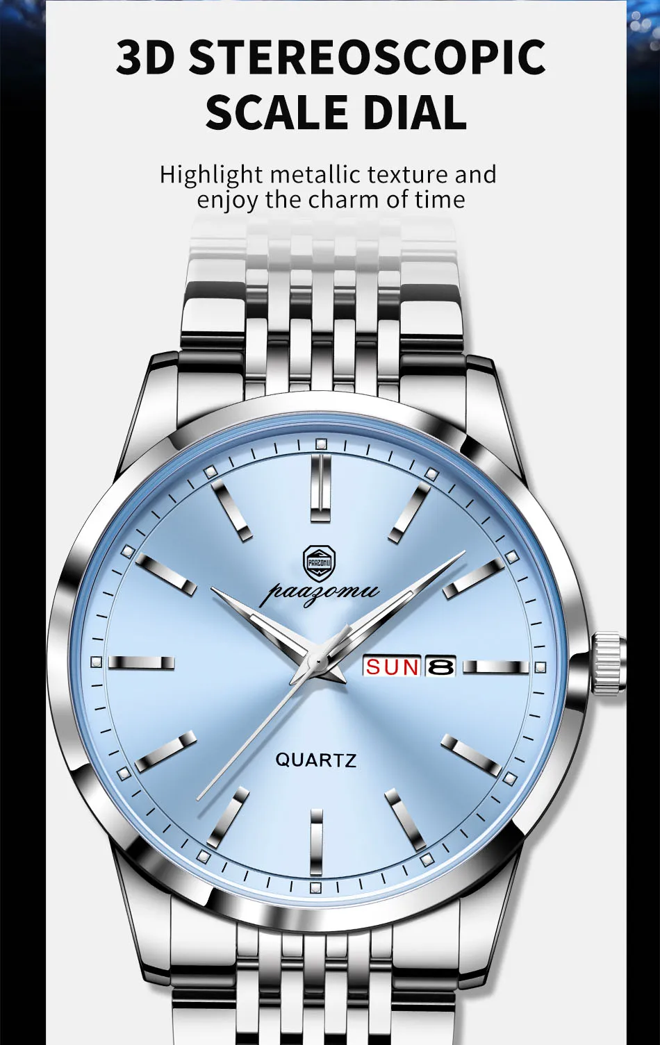 2026 New Top Brand Luxury Man Wristwatch Waterproof Luminous Date Men Watches Stainless Steel Quartz 43mm Men's Watch Male Reloj