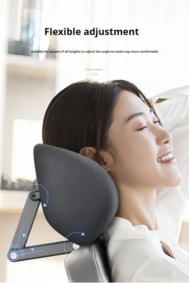 Chair Headrest Universal Ergonomic Office Chair Head Pillow Adjustable Support Cushion for Work Home School