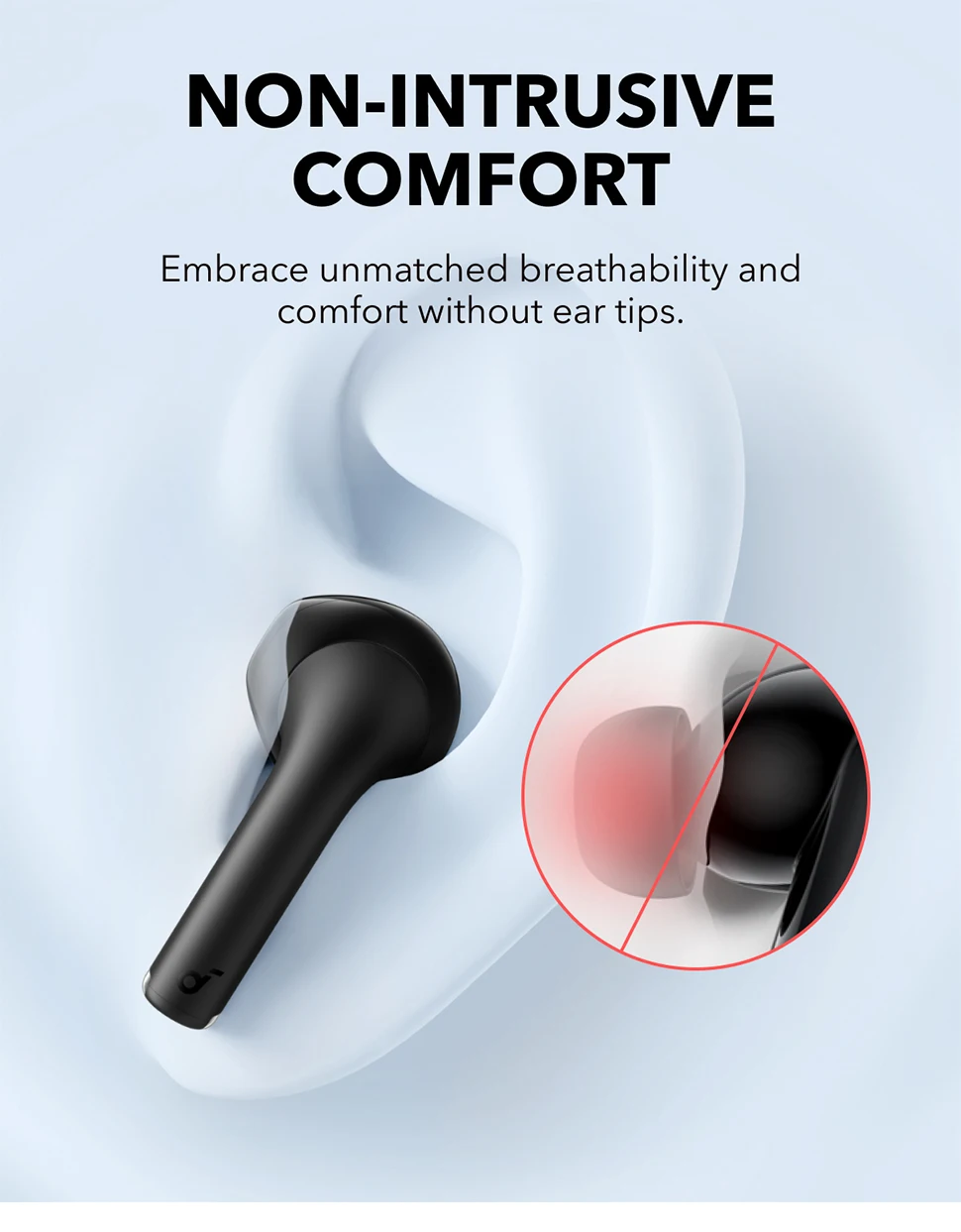 Soundcore K20i by Anker Semi-in-Ear Earbuds Earphone Bluetooth 36H Wireless Bluetooth Headphones Wireless Bluetooth Earphones