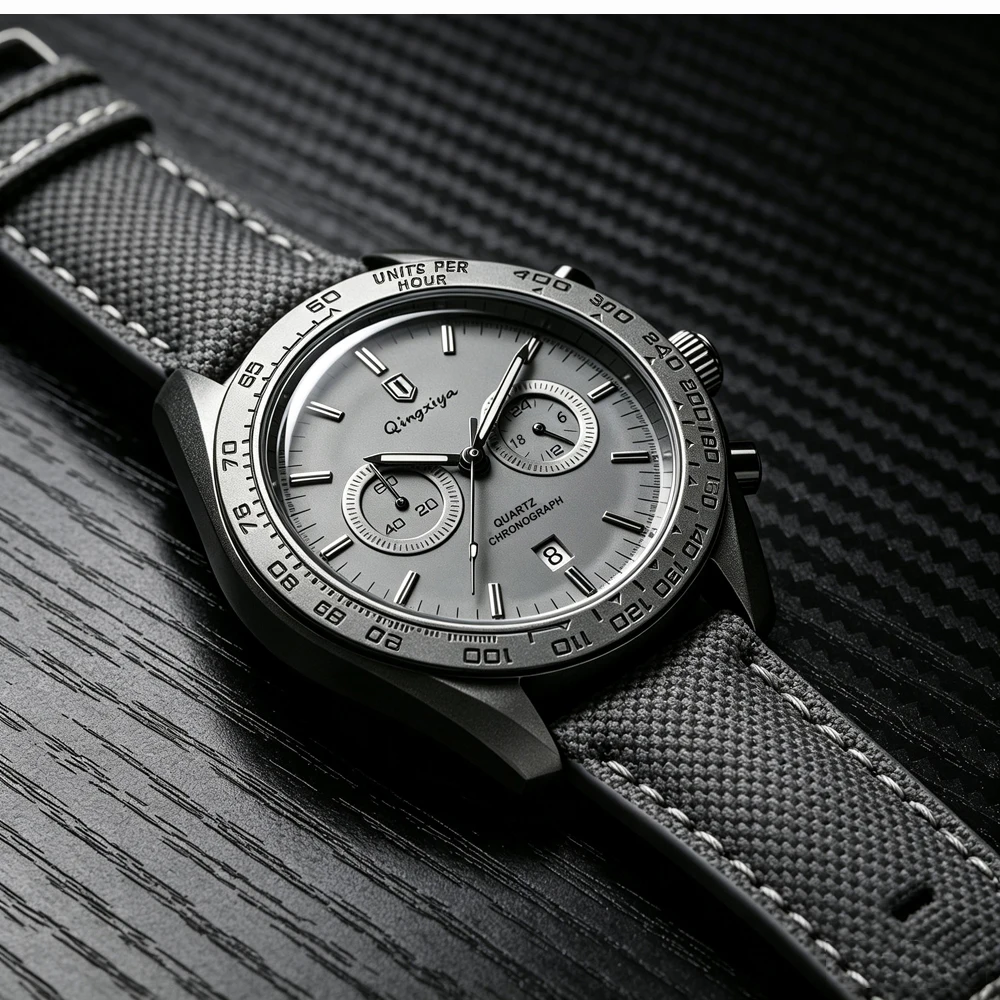 QINGXIYA Men Watch Original Fashion Brand Quartz Watch For Man Waterproof Sport Calendar Chronograph Watches Relogio Masculino
