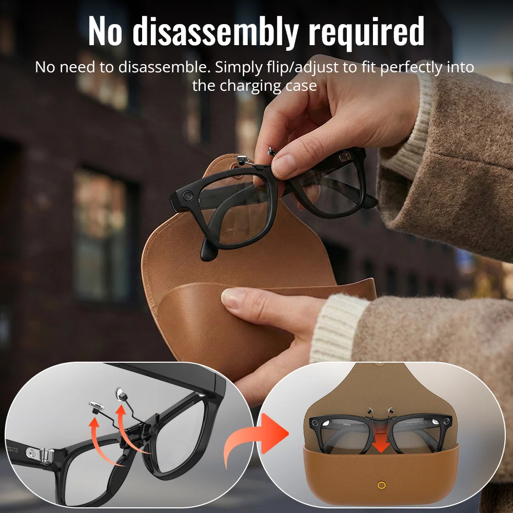 HIBLOKS Eyeglass Nose Pads For Ray-Ban Meta Wayfarer Gen1/Gen2/Gen3 (RW4011/RW4012/RW4006/RW4008) Smart Glasses Anti Slip Clip