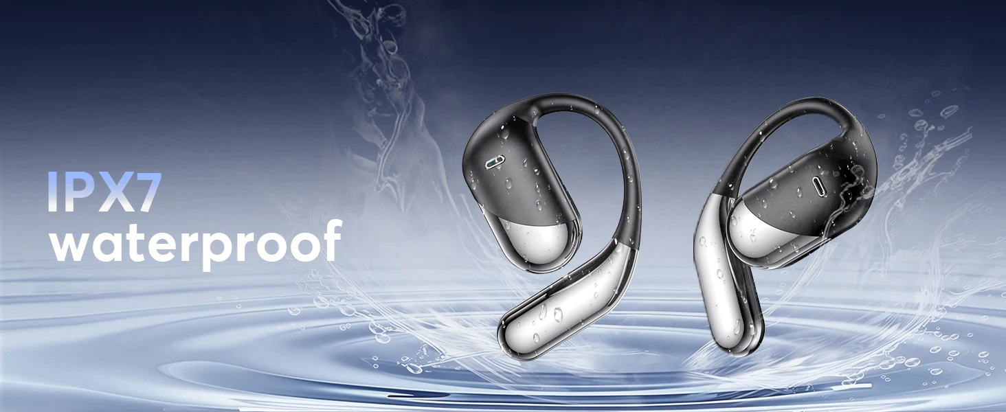 Q16H3 Bluetooth V6.1 AI Translation Earphones OWS Sport Headphone Comfortable Ultra-light Earhook Wireless Headphone with Mic