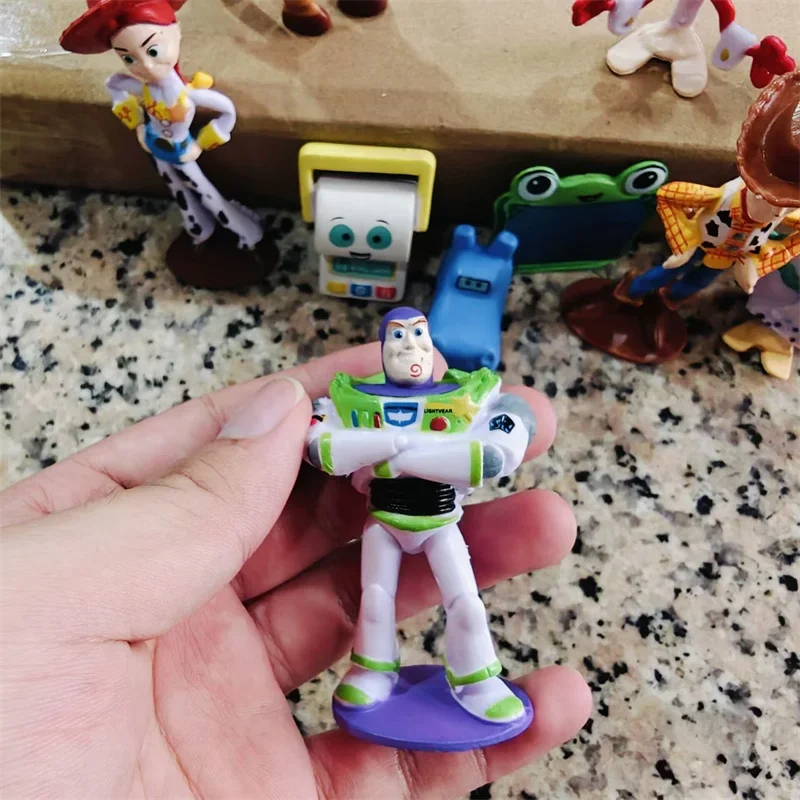 Hot Sale 10pcs Movie Cartoon Toy Story 5 Jessie Woody Buzz Lightyear Forky Lilypad Smarty Pants Action Figure Model Toys Gifts