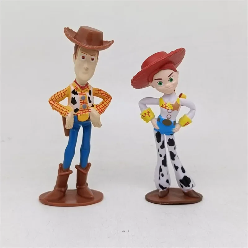 Hot Sale 10pcs Movie Cartoon Toy Story 5 Jessie Woody Buzz Lightyear Forky Lilypad Smarty Pants Action Figure Model Toys Gifts
