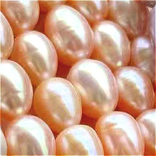 4A Grade Freshwater Rice Pearls 8-9mm Natural White Pink Purple Loose Beads Jewelry Making Supplies for Women DIY Necklace Brace