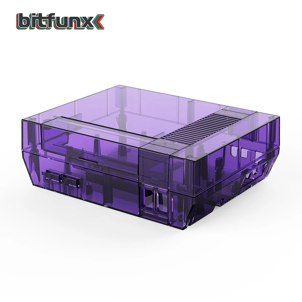 Bitfunx Transparent Game Console Replacement Shell Protective Housing Accessories For NES Nintendo Entertainment System Console