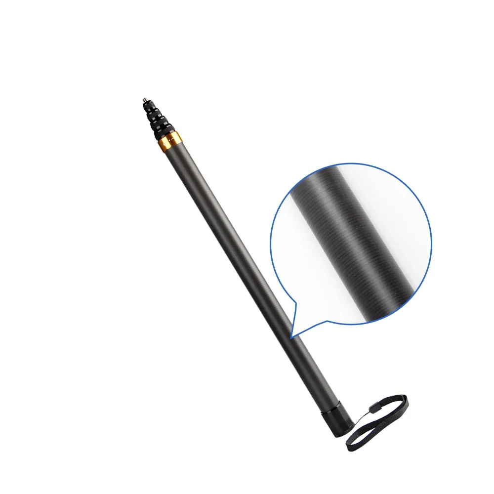 3m carbon fiber telescopic extension pole for 360Insta X54Gopro11/10 DJI Action5 For microphone recording and interview pole