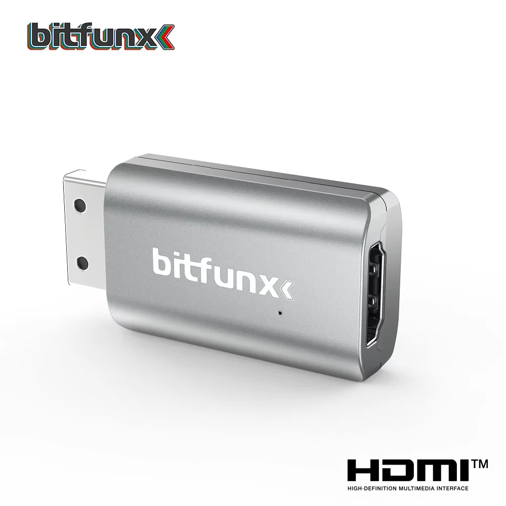 Bitfunx MINI DC Adapter VGA to HDMI™ HDTV Video Audio Converter for DreamCast Game Console All Version