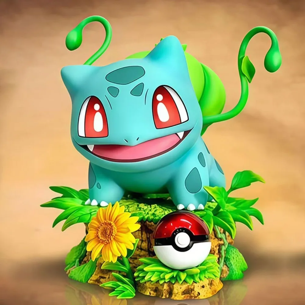10cm/3.94in Anime Pokemon Figure Bulbasaur Action Figures Pvc Collection Model Toys for Gifts