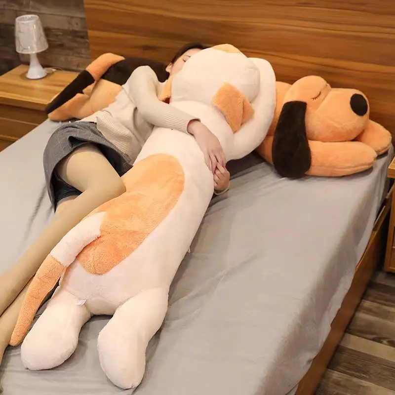 Giant Soft Dog Plush Toys Long Pillow High Quality Stuffed Animal Baby Appease Doll Home Decor Sofa Cushion Children Girl Gift