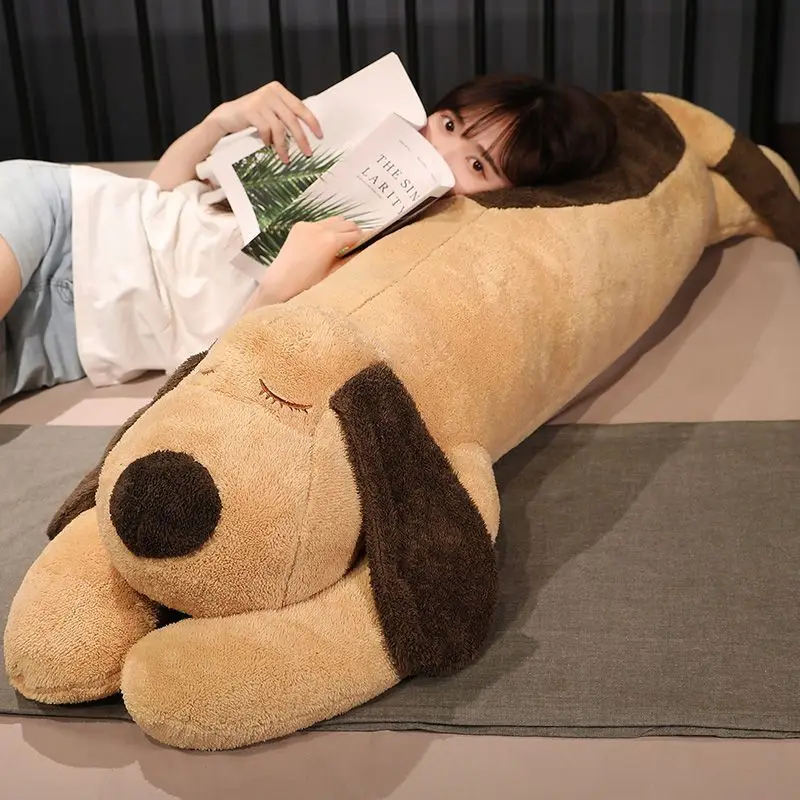 Giant Soft Dog Plush Toys Long Pillow High Quality Stuffed Animal Baby Appease Doll Home Decor Sofa Cushion Children Girl Gift