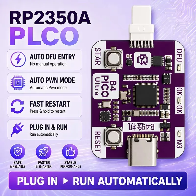 RP2350 USB A RP2350A Dedicated Automatic Engineering Box One Click DFU Restart Data Enter Recovery Mode IPhoneXR-11PM Repair