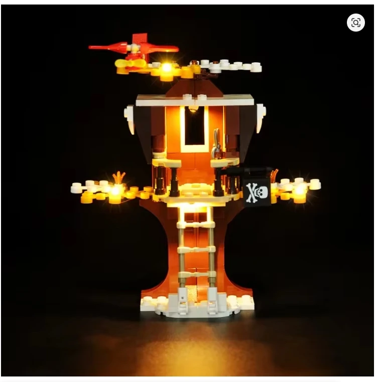 LED Lighting Kit Compatible with 21330 Home Alone House Building Blocks Model Remote Control Lamp Accessories (Lights Only)