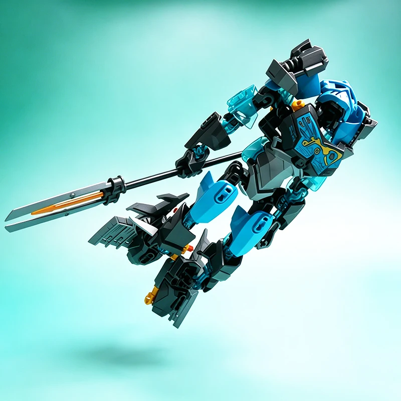 NEW Golden Mask Bionicle Building Block Anime Action Figures Soldier Robot Brick 2in1 Gali Lewa Tahu Protector Toys For Boy Gift
