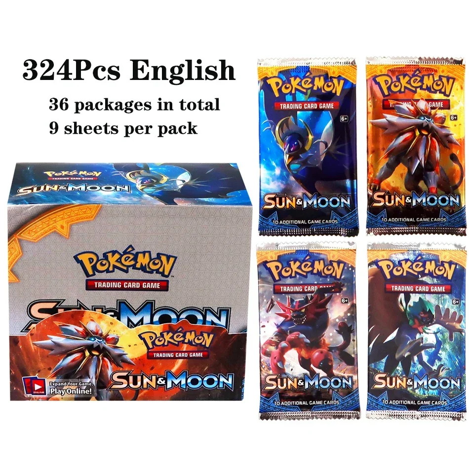 324Pcs Pokemon TCG: Sword & Shield Tempest Bonds Booster Box Trading Card Game Pokemon Card Kids Toys Board Game