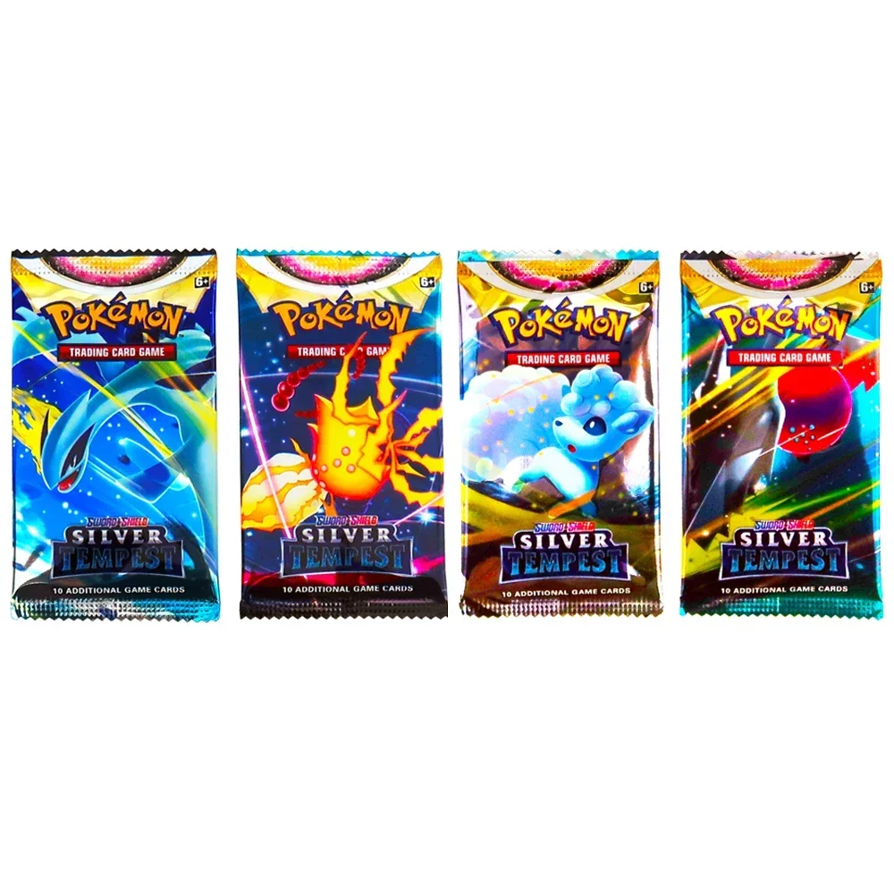 324Pcs Pokemon TCG: Sword & Shield Tempest Bonds Booster Box Trading Card Game Pokemon Card Kids Toys Board Game