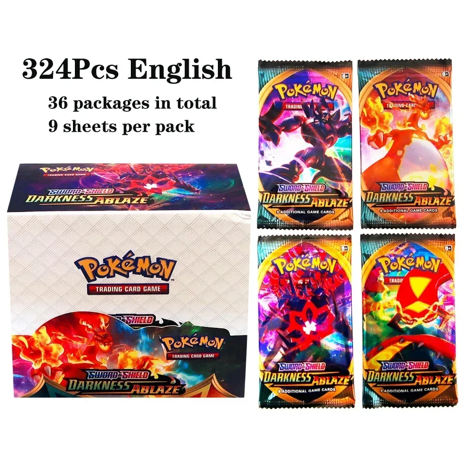 324Pcs Pokemon TCG: Sword & Shield Tempest Bonds Booster Box Trading Card Game Pokemon Card Kids Toys Board Game