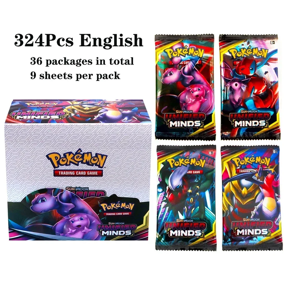 324Pcs Pokemon TCG: Sword & Shield Tempest Bonds Booster Box Trading Card Game Pokemon Card Kids Toys Board Game